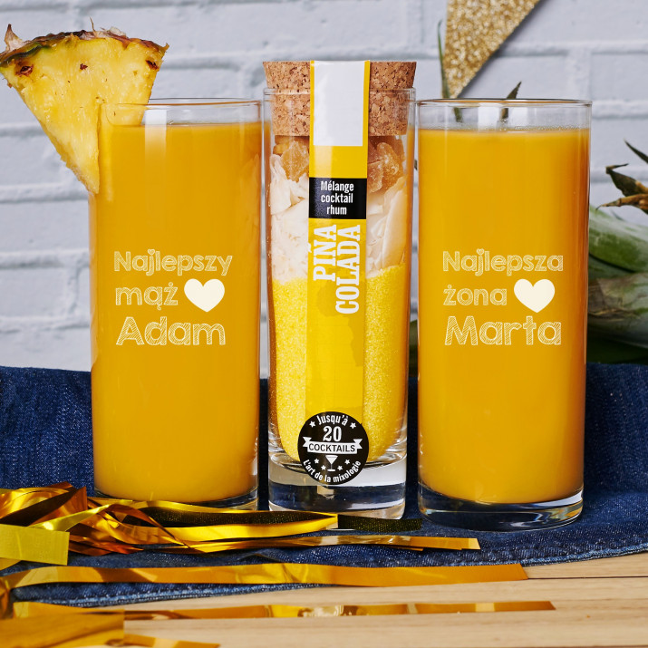 Najlepszy mąż i żona - Zestaw Drinkowy Pina Colada